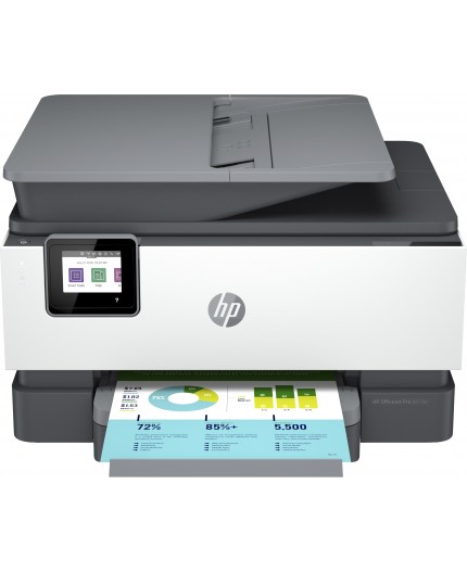 HP Stampante multifunzione OfficeJet Pro 9019e, Colore, Stampante per Piccoli uffici, Stampa, copia, scansione, fax, ADF da 35