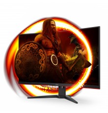 AOC G2 CQ32G2SE BK LED display 80 cm (31.5") 2560 x 1440 Pixel 2K Ultra HD Nero, Rosso