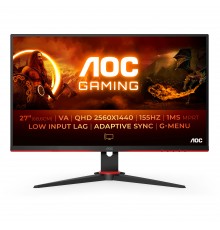 AOC G2 Q27G2E BK Monitor PC 68,6 cm (27") 2560 x 1440 Pixel Quad HD Nero, Rosso