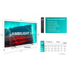 Philips Ambilight TV OLED 718 55“ 4K UHD Dolby Vision e Dolby Atmos Google TV