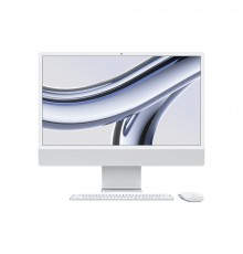 Apple iMac con Retina 24'' Display 4.5K M3 chip con 8‑core CPU e 10‑core GPU, 256GB SSD - Argento