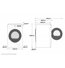 Samsung WW10T504DTW lavatrice Caricamento frontale 10,5 kg 1400 Giri min Bianco