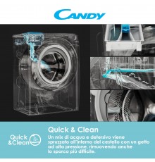 Candy Smart Inverter CSTSG47TMVE 1-11 lavatrice Caricamento dall'alto 7 kg 1400 Giri min Bianco