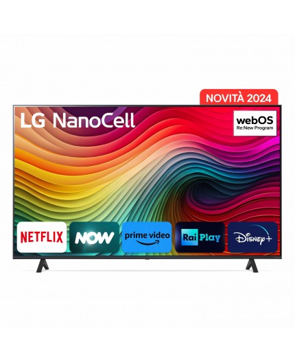 LG NanoCell 65'' Serie NANO82 65NANO82T6B, TV 4K, 3 HDMI, SMART TV 2024