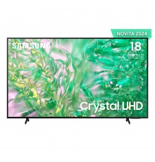 Samsung TV Crystal UHD 4K 65” UE65DU8070UXZT Smart TV Wi-Fi Black 2024, Processore Crystal 4K, 4K Upscaling, AirSlim Design,