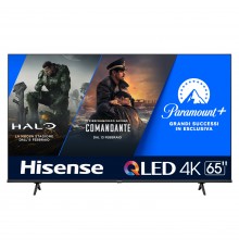 Hisense TV QLED Ultra HD 4K 65” 65E7KQ Smart TV, Wifi, HDR Dolby Vision, Quantum Dot Colour, Retroilluminazione DLED, Game Mode