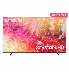 Samsung TV Crystal UHD 4K 65” UE65DU7170UXZT Smart TV Wi-Fi Black 2024, Processore Crystal 4K, 4K Upscaling, Slim Look Design,