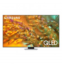 Samsung Q80D TV QLED 4K 55” QE55Q80DATXZT Smart TV Wi-Fi Eclipse Silver 2024, Processore NQ4 AI GEN2, 4K AI Upscaling, Simple