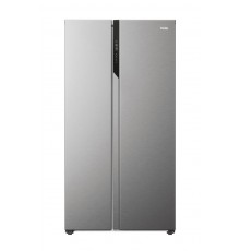Haier SBS 90 Serie 5 HSR5918DNMP frigorifero side-by-side Libera installazione 528 L D Platino, Acciaio inossidabile