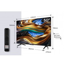 TCL P79 Series Serie P7 Smart TV Nanotecnologia WCG 4K 50" 50P79B, Dolby - Atmos, Google TV
