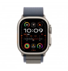 Apple Watch Ultra 2 GPS + Cellular, Cassa 49m in Titanio con Blu Alpine Loop - Small