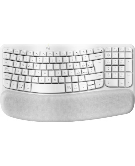 Logitech Wave Keys tastiera Ufficio RF senza fili + Bluetooth QWERTY Italiano Bianco