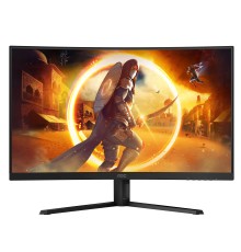 AOC G4 CQ32G4VE Monitor PC 81,3 cm (32") 2560 x 1440 Pixel Quad HD LCD Nero, Grigio