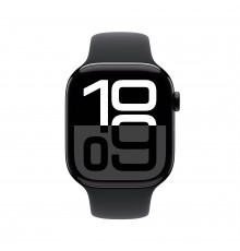 Apple Watch Series 10 Serie 10 GPS + Cellular 46mm Cassa in Alluminio color Jet Black con Nero Sport Band - M L